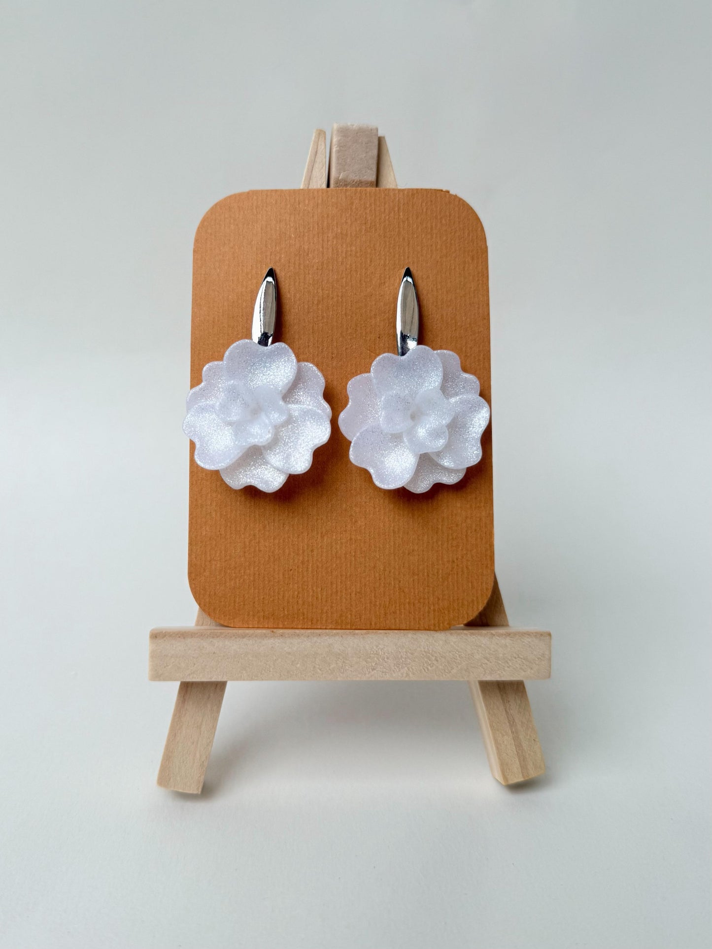 NORA Blanco brillante con plateado